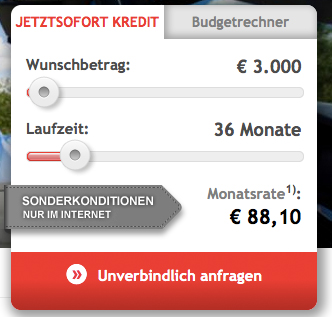 Santander Kreditrechner